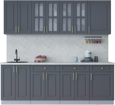 Готовая кухня Интерлиния Мила Шато 2.3А - фото