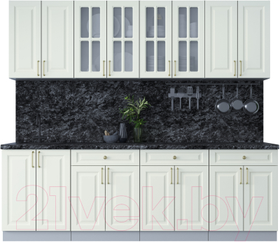 Готовая кухня Интерлиния Мила Шато 2.4А - фото