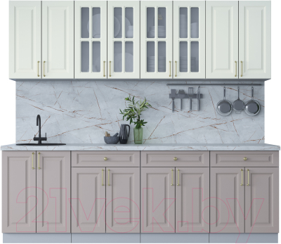 Готовая кухня Интерлиния Мила Шато 2.4А - фото