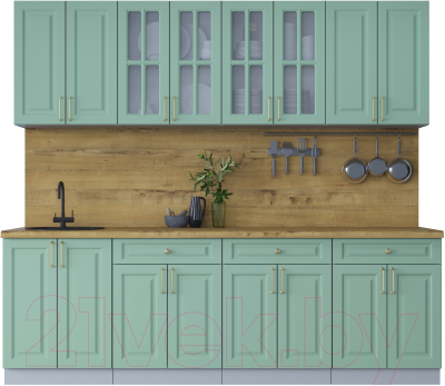 Готовая кухня Интерлиния Мила Шато 2.4А - фото