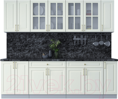 Готовая кухня Интерлиния Мила Шато 2.5А - фото