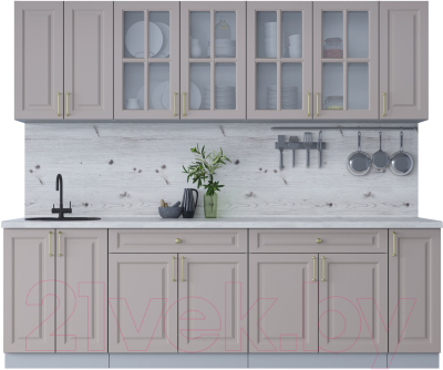 Готовая кухня Интерлиния Мила Шато 2.5А - фото