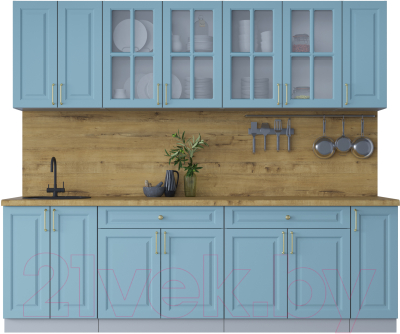 Готовая кухня Интерлиния Мила Шато 2.5А - фото