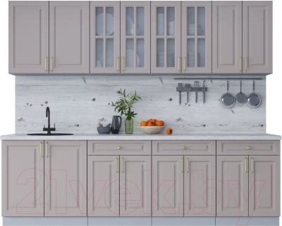 Готовая кухня Интерлиния Мила Шато 2.6А - фото