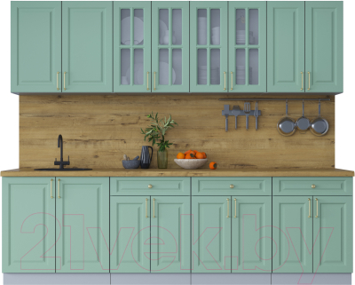 Готовая кухня Интерлиния Мила Шато 2.6А - фото