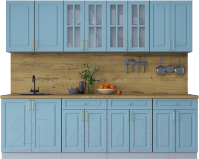 Готовая кухня Интерлиния Мила Шато 2.6А - фото