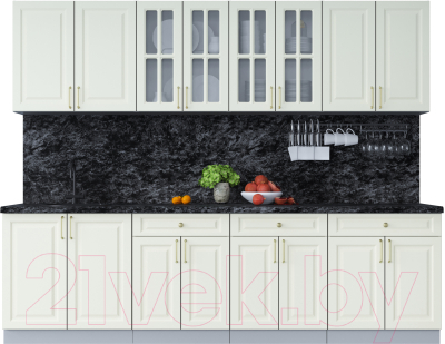 Готовая кухня Интерлиния Мила Шато 2.7А - фото