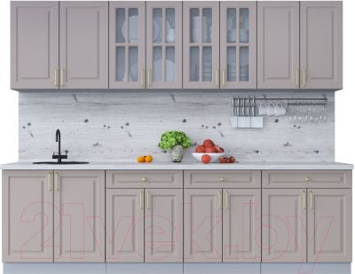 Готовая кухня Интерлиния Мила Шато 2.7А - фото