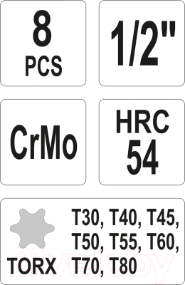Набор головок слесарных Yato YT-1065