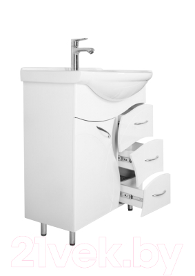 Тумба под умывальник Style Line Амелия 65см 3 ящик (для классической раковины)