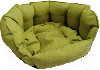Лежанка для животных Happy Friends Ракушка Амелия - оливковая / stm 606 - фото