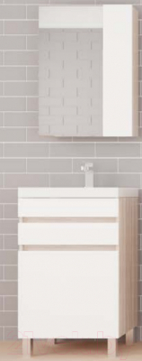 Шкаф с зеркалом для ванной Style Line Берген 50см