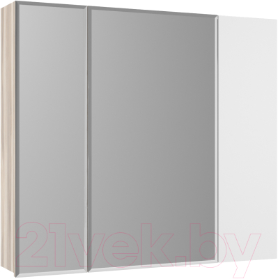 Шкаф с зеркалом для ванной Style Line Берген 80см - фото