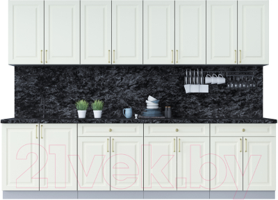 Готовая кухня Интерлиния Мила Шато 2.9А - фото