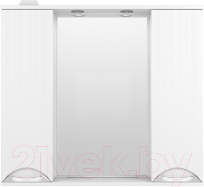 Шкаф с зеркалом для ванной Style Line Жасмин 90 (с подсветкой) - фото