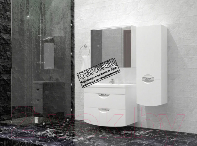 Шкаф с зеркалом для ванной Style Line Жасмин-2 90 (с подсветкой)