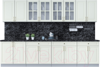 Готовая кухня Интерлиния Мила Шато 3.1А - фото