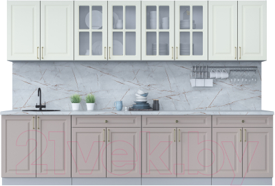 Готовая кухня Интерлиния Мила Шато 3.1А - фото