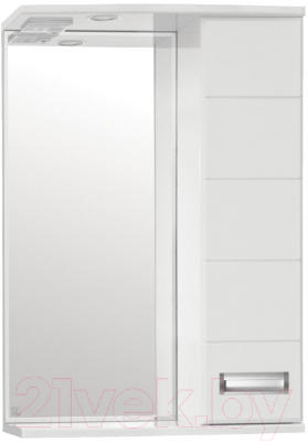 Шкаф с зеркалом для ванной Style Line Ирис 55 (с подсветкой) - фото