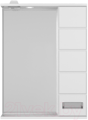 Шкаф с зеркалом для ванной Style Line Ирис 60 (с подсветкой) - фото