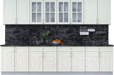 Готовая кухня Интерлиния Мила Шато 3.2А - фото
