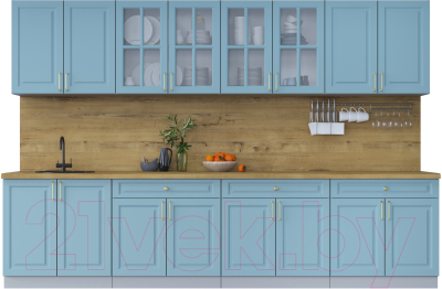 Готовая кухня Интерлиния Мила Шато 3.2А - фото