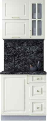 Готовая кухня Интерлиния Мила Шато 0.8Б - фото