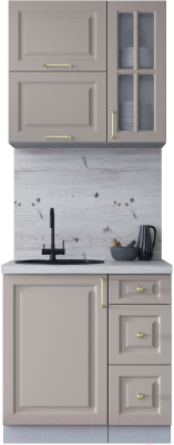 Готовая кухня Интерлиния Мила Шато 0.8Б - фото