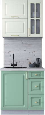 Готовая кухня Интерлиния Мила Шато 0.8Б - фото