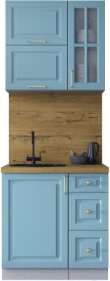 Готовая кухня Интерлиния Мила Шато 0.8Б - фото