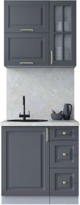 Готовая кухня Интерлиния Мила Шато 0.8Б - фото