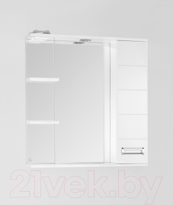 Шкаф с зеркалом для ванной Style Line Ирис 70 (с подсветкой)