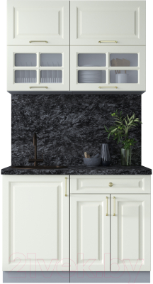 Готовая кухня Интерлиния Мила Шато 1.1Б - фото