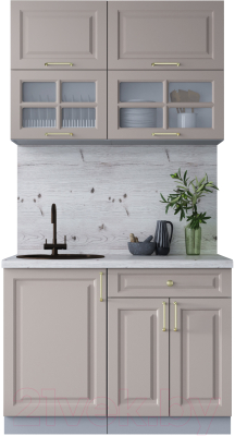 Готовая кухня Интерлиния Мила Шато 1.1Б - фото