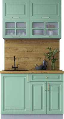 Готовая кухня Интерлиния Мила Шато 1.1Б - фото