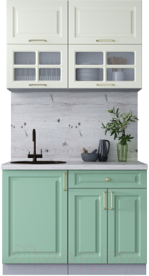 Готовая кухня Интерлиния Мила Шато 1.1Б - фото