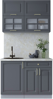 Готовая кухня Интерлиния Мила Шато 1.1Б - фото