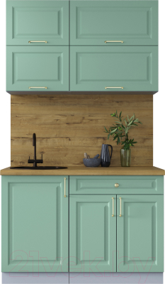 Готовая кухня Интерлиния Мила Шато 1.2Б - фото