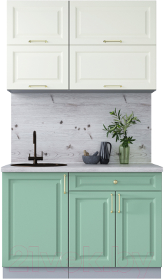 Готовая кухня Интерлиния Мила Шато 1.2Б - фото