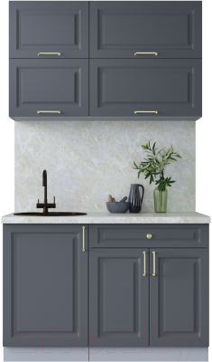 Готовая кухня Интерлиния Мила Шато 1.2Б - фото