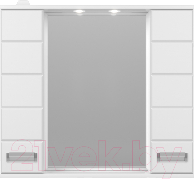 Шкаф с зеркалом для ванной Style Line Ирис 90 (с подсветкой) - фото