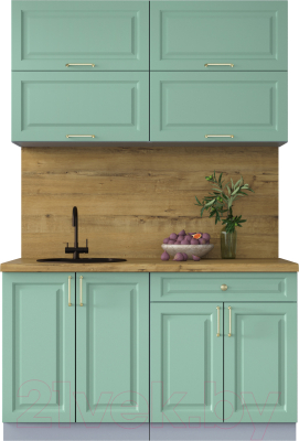 Готовая кухня Интерлиния Мила Шато 1.4Б - фото