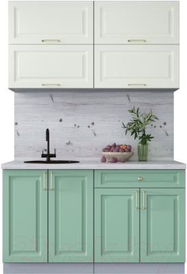 Готовая кухня Интерлиния Мила Шато 1.4Б - фото