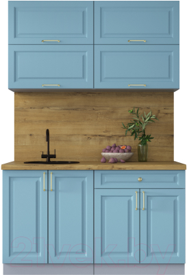 Готовая кухня Интерлиния Мила Шато 1.4Б - фото