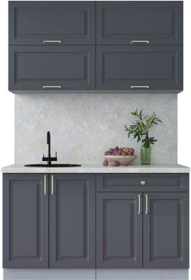 Готовая кухня Интерлиния Мила Шато 1.4Б - фото