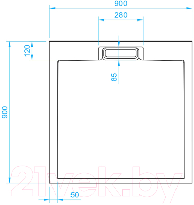 Душевой поддон RGW STL-0099W / 16211099-01