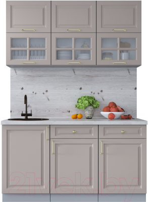 Готовая кухня Интерлиния Мила Шато 1.5Б - фото