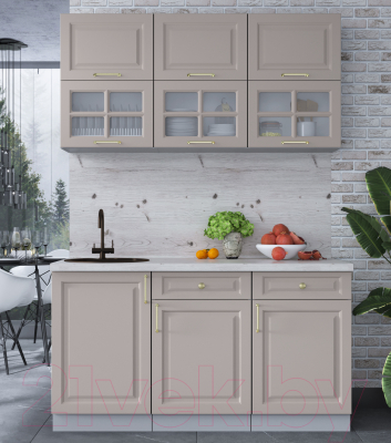 Готовая кухня Интерлиния Мила Шато 1.5Б