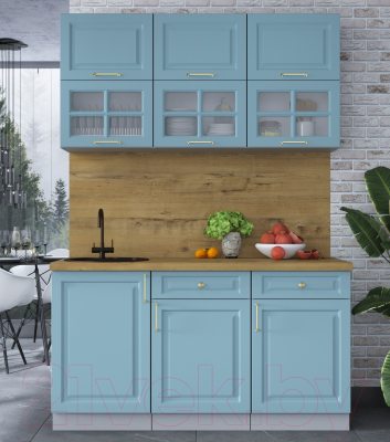 Готовая кухня Интерлиния Мила Шато 1.5Б