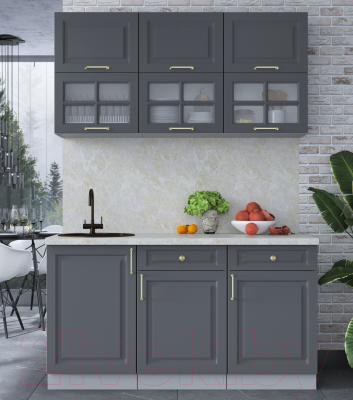Готовая кухня Интерлиния Мила Шато 1.5Б